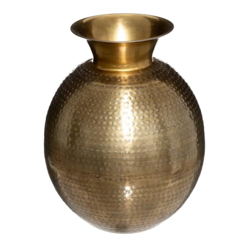 Atmosphera Créateur d'intérieur - Vase Design en Métal Oasis 40cm Or