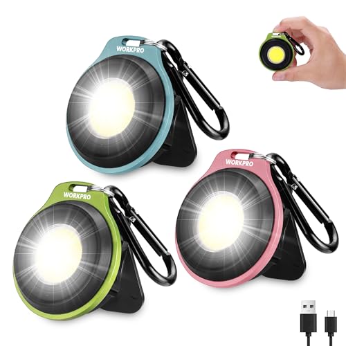 WORKPRO COB Keychain Work Light (3-Pack)