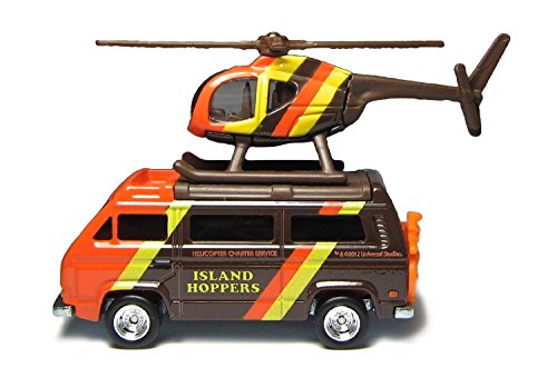 Magnum P.I. Island Hopper helicopter & Volkswagen Sunagon Van- Hot Wheels Retro Entertainment TV Set