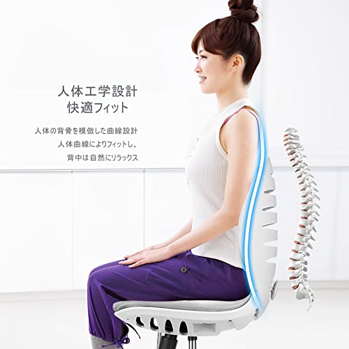 Czarzuiu 椅子 オフィスチェア デスクチェア コンパクト 簡単組立 115度リクライニング メッシュ 通気性 360度回転 座面昇降 疲れない 肘なし おしゃれ テレワーク 学習 [3]