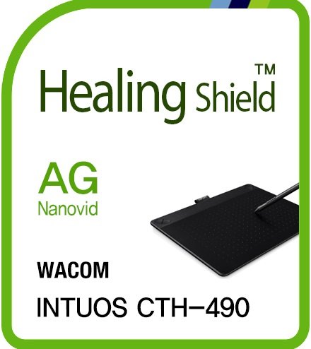 Healingshield �X�L���V�[���t���ی�t�B���� Anti-Fingerprint Anti-Glare Matte Film for Wacom Tablet Intuos CTH-490 [Front 1pc]