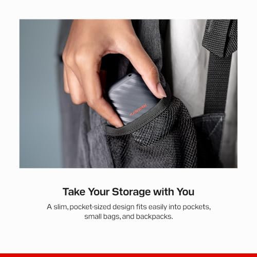 Sandisk 1TB Portable Drive, Up to 600MB/s Read Speeds - Black - image 4