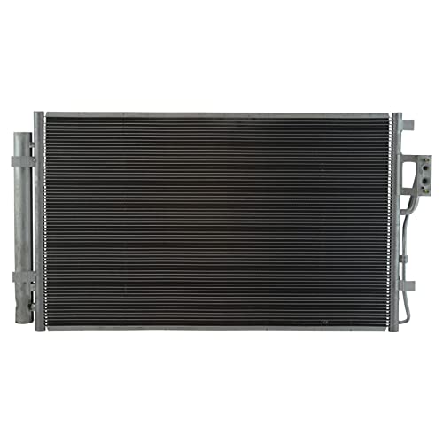 Image of TRQ A /C Condenser and Receiver Drier Assembly Compatible with 2010-2012 Hyundai Santa Fe 2011-2015 Kia Sorento