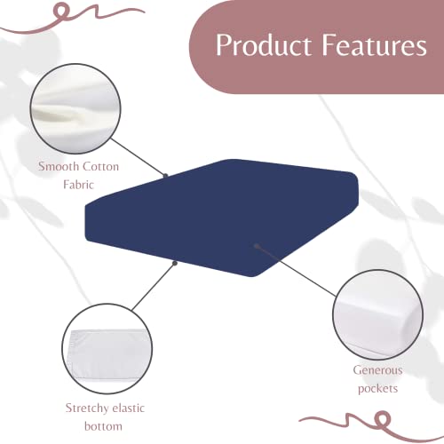 Image of Superity Luxurious Hotel Quality Crib Size Fitted Sheet 100% Cotton Ultra Soft, Skin-Friendly & Hypoallergenic Deep Pocket Fits 7 Mattress Easy Care & Snug Fit (Crib Size 52 X 28)