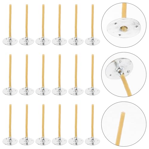 Homoyoyo 100pcs mechas para hacer velas natural miniatura 5