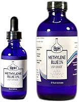 Vista 7 de Biopharm Azul de metileno, 1% USP (farmacéutica) Grado: 2 × 1.7 fl oz Twin Pack Glass: probado por terceros