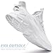 ZMBCYG White Sneakers for Women Shoes Fashion Running Tennis Sports Gym Slip on Jogging Walking Shoes Ladies Breathable Lightweight Size 6.5
