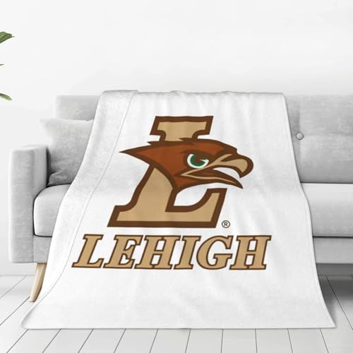 XRPUONG Lehigh University Logo Fleece Blanket, Very Soft Microfiber Flannel Blanket for Couch Warm and Cozy for All Seasons
