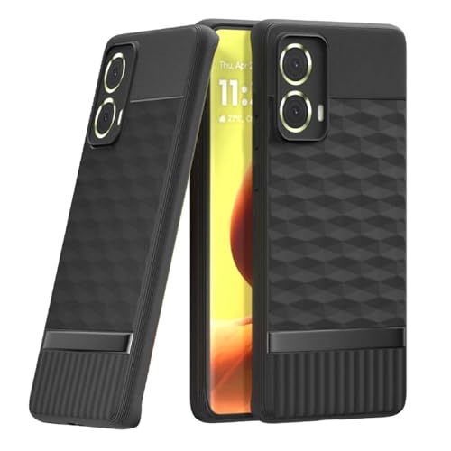 Image of Shockproof Case for Motorola Moto G85 5G | Full Camera Protection | TPU Flexible Back Cover for Motorola Moto G85 5G (Matte Black)