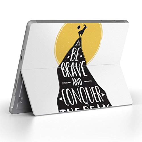 igsticker Surface Go/Surface Go 2 専用スキンシール サーフェス go シール スキン 保護 フィルム ステッカー アクセサリー 016481 英語 モノクロ 英文