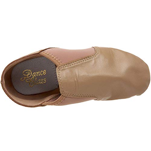 Dance Class GB600 Leather/Spandex Gore (Toddler/Little Kid/Big Kid),Caramel,4 M US Big Kid