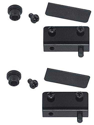 Anvil Mark Pair Black Glass Door Pivot Hinge for 1/4" Glass, 807062