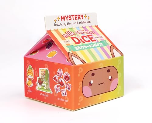 1985 Games Mystery Dice, DND Dice Set of 7 Polyhedral Dice, Wide Range of Patterns (Milk Mystery Dice, Pack of 1)
