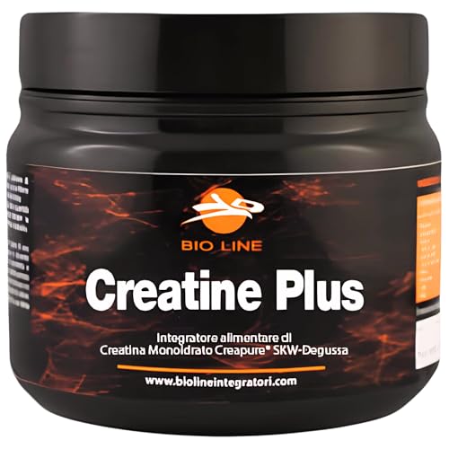 Creatine Plus Powder - Creatina Monoidrata Creapure® SKW-Degussa Pura 100% in Polvere (250 g) Integratore Alimentare di Qualità Senza Additivi e Dolcificanti, Integratori Alimentari Made in Italy