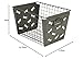 Spectrum Diversified Macklin Basket Steel Bin Bone Design, Pet Accessory Rust-Resistant Finish, Dog Toy Organization & Storage, Medium, Industrial Gray