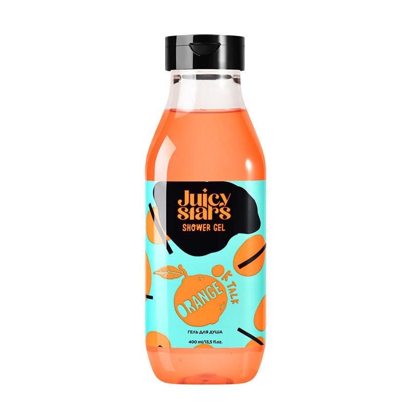 JUICY STARS Shower gel OK TALK ORANGE, 400 ml