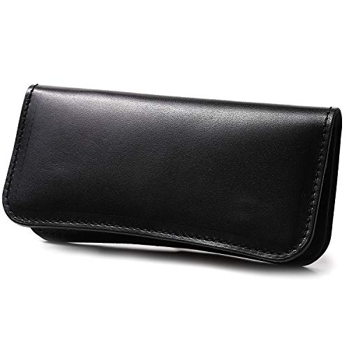 STCRAFT 栃木レザー 財布 メンズ 長財布 小銭入れ付き 本革 (ブラック)