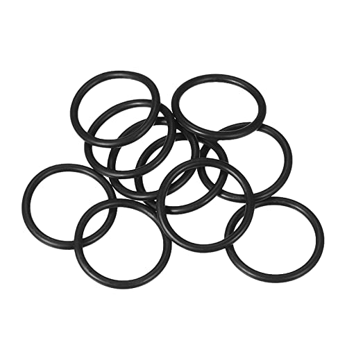 Miniatura 5 de Quarkzman 27mm X 22mm X 2,5mm Nitrilo Goma Juntas Tóricas X 10uds Redondo Junta Arandela Para Grifo Plomería Reparación Sellado Conexión Negro