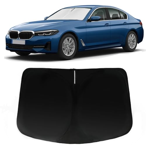 PAIMOHO Windshield Sun Shade for 2011-2024 BMW 5 Series 525i 528i 528xi 530i 530e 535i 545i 550i...