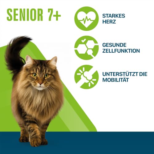 PERFECT FIT Senior Trockenfutter für ältere Katzen ab 7 Jahren - Huhn, 750g (6 Beutel)
