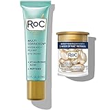 ROC Multi Correxion Hyaluronic Acid Anti Aging Under Eye Cream for Puffiness & Eye Bags (.5 OZ) + RoC Retinol Capsules (7 CT)
