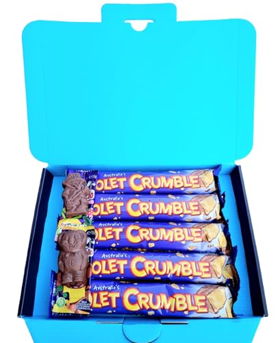 Australian Honeycomb Crumble Chocolate Bar Selection Box | Includes two extra chocolate gifts | BY INTERGALACTIC SWEETS