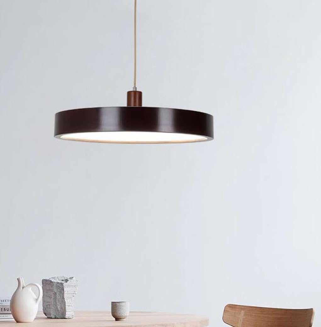 Suspension LED en bois noble au design minimaliste moderne pour salon et chambre - 6