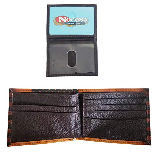 Custom Proud American Nocona Bi-fold Wallet with a Distressed United States Flag4