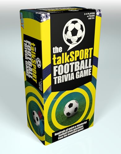 TalkSPORT Official Football Trivia Board Game, Yellow and Black, Compact