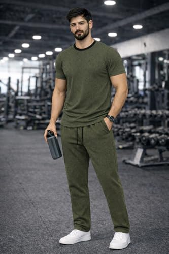 Image of Mack Jonney Men's Polyester Lycra Tracksuit | Lightweight Sports & Gym Wear | Comfortable Running & Training Track Suit for Men-MJ-184