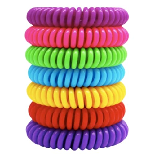 10ud - Pulseras Repelentes de Mosquitos con Ingredientes Naturales - Colores aleatorios