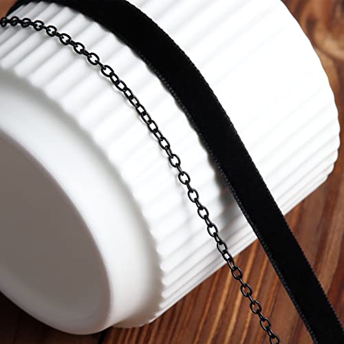 Gothic Choker, Choker Necklace for Women, Black Velvet Choker, Layered Necklace, Goth Jewelry for Women4