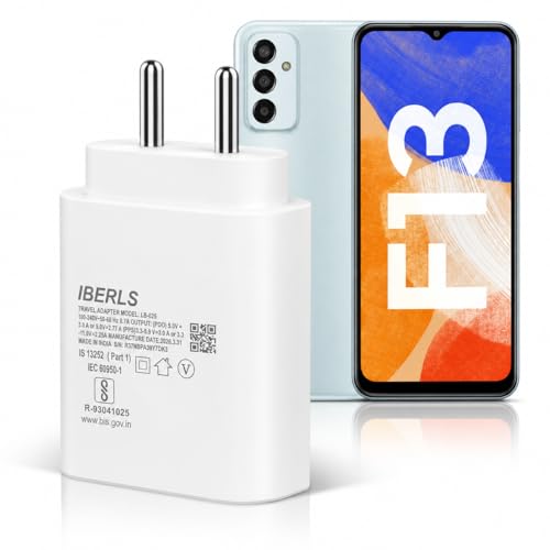Image of 25W Pd 3A Type-C Super Fast Charging Adapter Compatible with Galaxy F13 /F70e /F07 /F17 /F06 /F36 /F56 /F16 /F15 /F05 /F55 /Tablet /Galaxy Watch- Charge Your Device with 25 Watt USB C Fast Charger- White