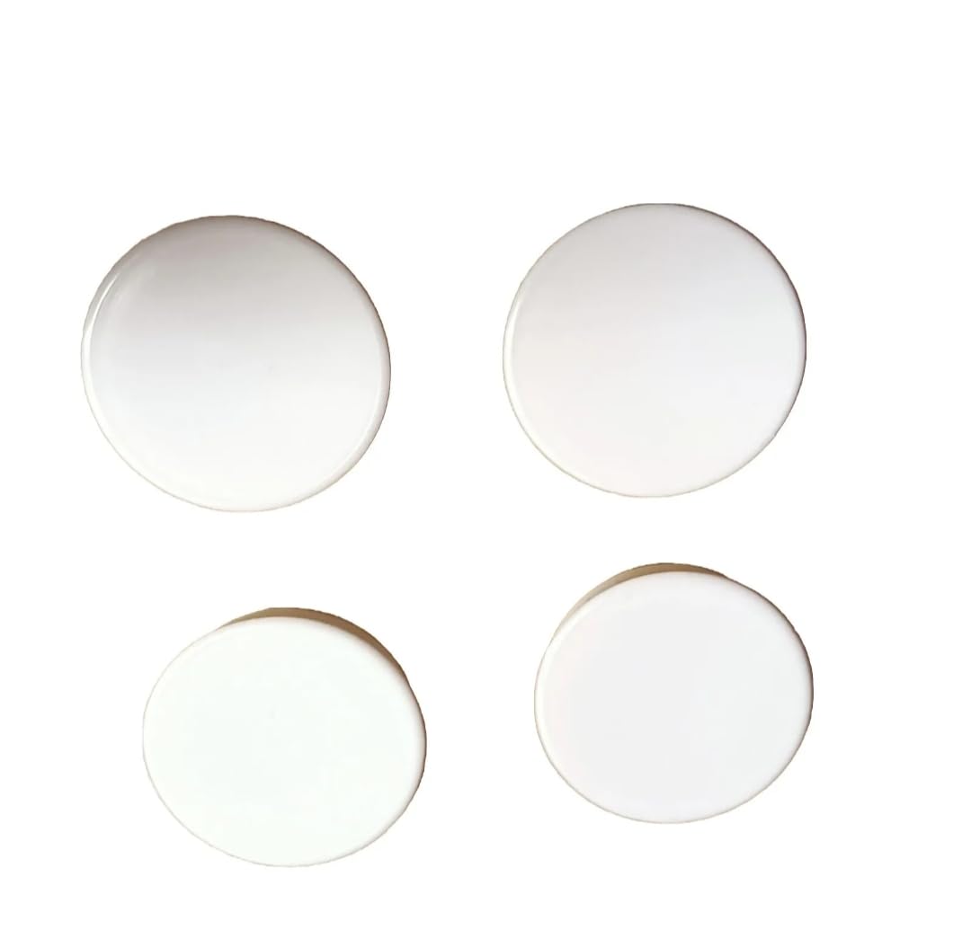 Häfele 4-Piece Plastic Hinge Hole Cover - 35mm, White - Cabinet Hinge Hole Cap
