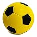 Coast Athletic High Density Foam Soccer Ball, Black and Yellow