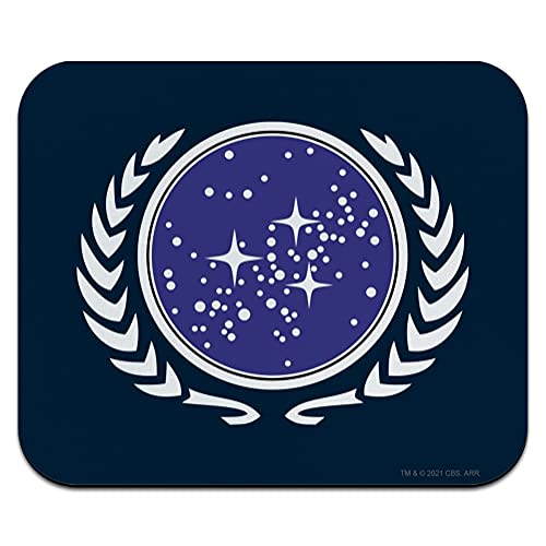 Star Trek United Federation of Planets Logo Low Profile Thin Rubber Mouse Pad Mousepad