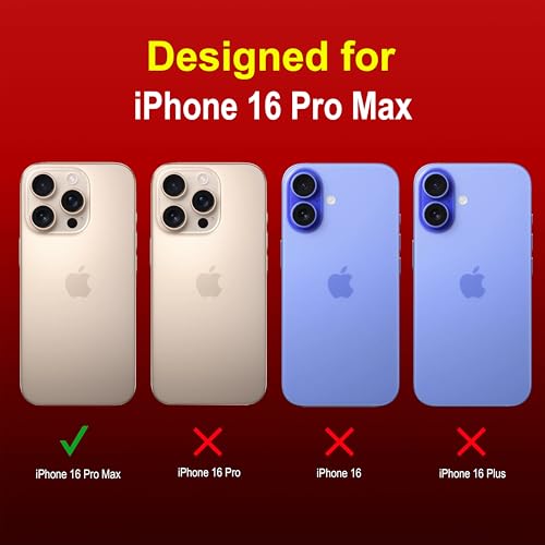 Image of amazon basics Back Case Cover for iPhone 16 Pro Max | Compatible for iPhone 16 Pro Max Back Cover | Liquid Silicon Magic Case with Camera Protection | Red