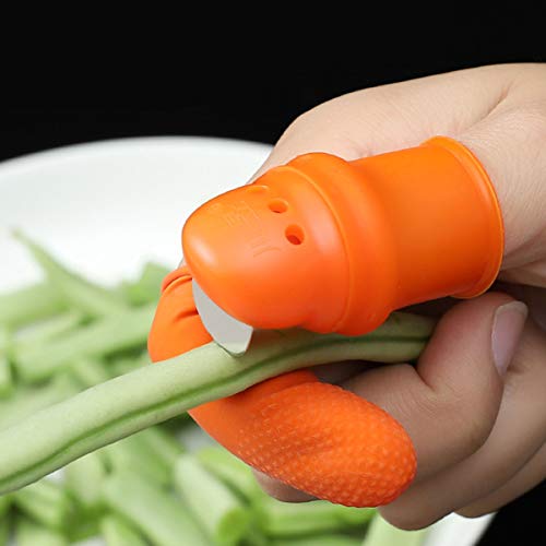 Faca de silicone para jardim da Yardwe para colheita, faca de dedo, faca de dedo para aparar ferrame