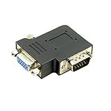 cable vga macho macho diagrama Un adaptador VGA de alta densidad de 15 pines en ángulo recto
