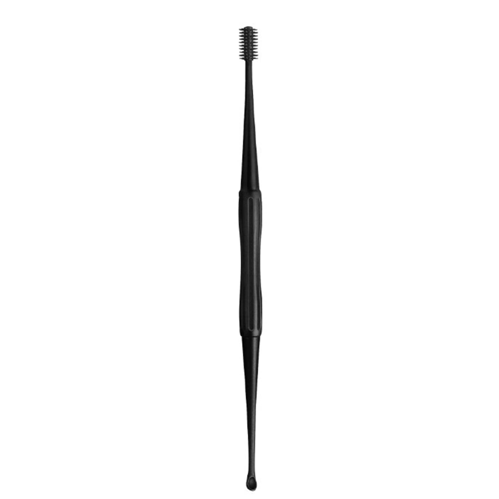 Ear Wax Remover Smooth Spiral Head Comfortable Silicone Ear Cleaner Spoon Care Tool for Baby Black