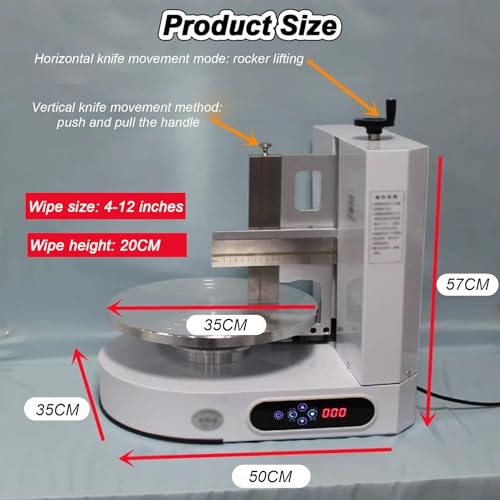 Máquina eléctrica para glaseado de Pasteles, esparcidor de Crema, Herramienta de alisado automático para un Recubrimiento, Ideal para cumpleaños y repostería Decorativa.