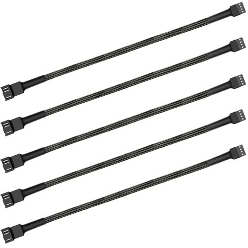 Image of 12 inch pwm Fan Extension Cable,4 pin Fan Extension Cable,Cable Extension pc,PC Fan Extension Cable, PWM Fan Extension Cable, PWM Extension Cable (12 inch(30cm) 5pcs)