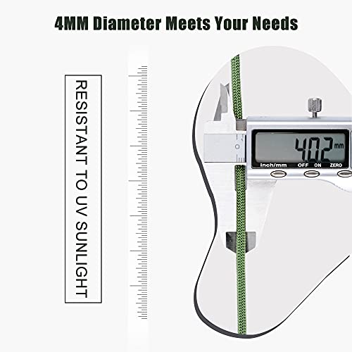 image for WEREWOLVES 650lb Paracord/Parachute Cord - 9 Strand Paracord Rope - 10