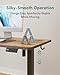 CubiCubi Electric Standing Desk, 48 x 24 Inches Height Adjustable Sit Stand Desk, Ergonomic Home Office Computer Workstation, Rustic Brown