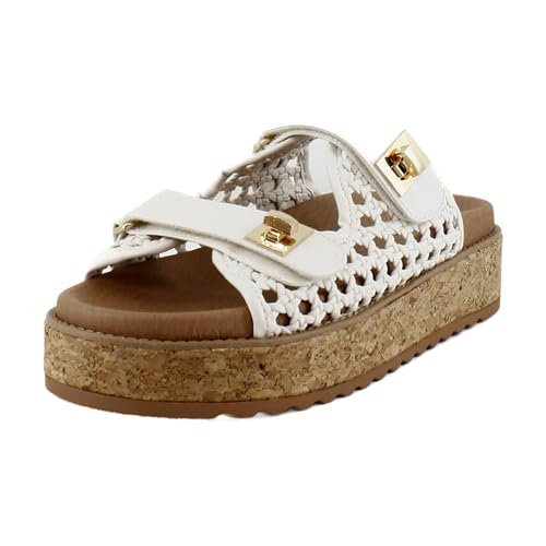 Image of Steve Madden BigSchmona Women's Sandals Bone Multi Size 9 M