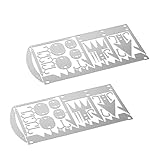 ✔ 【Guter Begleiter】 Clever entworfen, ausgestattet mit Angel- und Überlebenswerkzeugen, CNC-Schneiden und -Bearbeiten, einfach zu zerlegen und zu verwenden, ist es ein ausgezeichneter Partner für Ihr Outdoor-Abenteuer und Angeln.