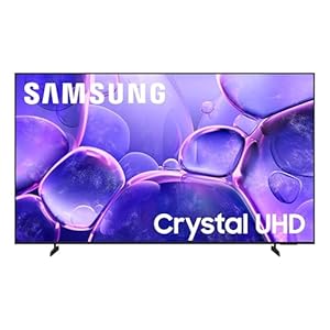 Samsung 65-Inch Class Crystal UHD U8000F 4K Smart TV (2025 Model) Endless Free Content, Crystal Processor 4K, MetalStream Design, Knox Security, Alexa Built-in