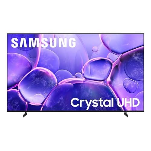 Samsung 65-Inch Class Crystal UHD U8000F 4K Smart TV (2025 Model) Endless Free Content, Crystal Processor 4K, MetalStream Design, Knox Security, Alexa Built-in