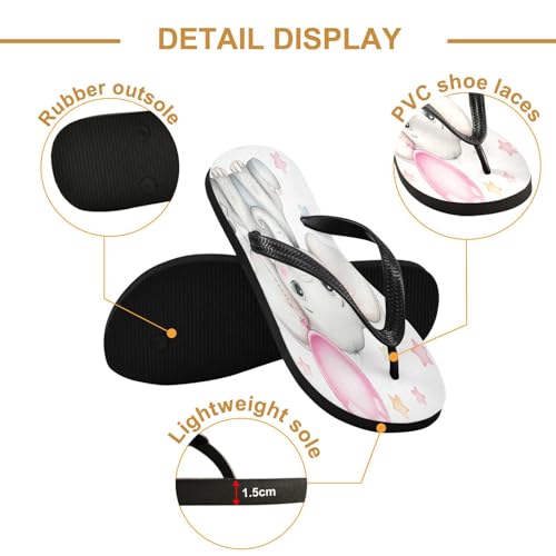 STAYTOP Cute Cartoon Elephant Flip Flops Sandals of Men's & Women's,Sandals Beach Slippers Shower Slides2