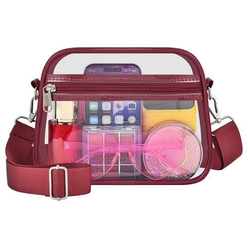 Image of Oraben Clear Bag for Stadium Events Clear Purse Stadium Bag Satchel Handbags for Sports Events Concerts Festivals | Stadium Approved